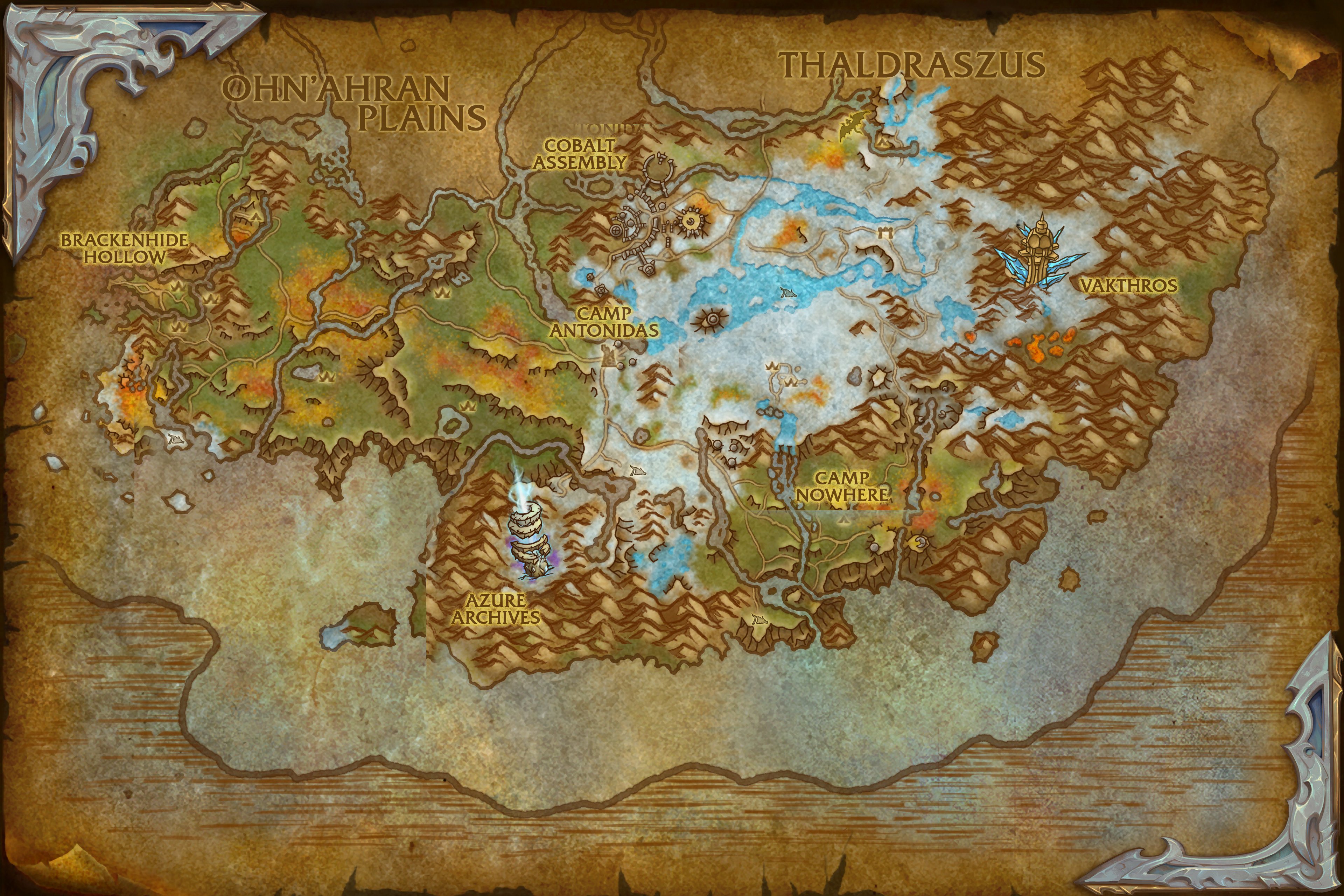 The Azure Span map