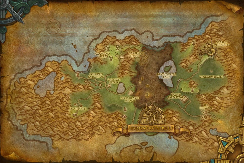 Tirisfal Glades map