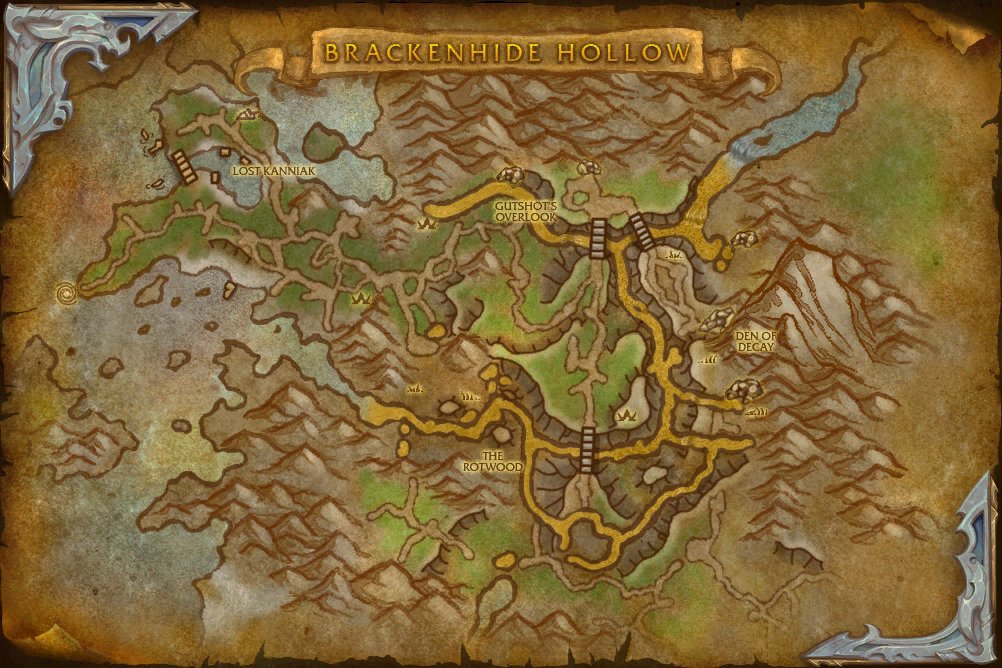 Brackenhide Hollow map