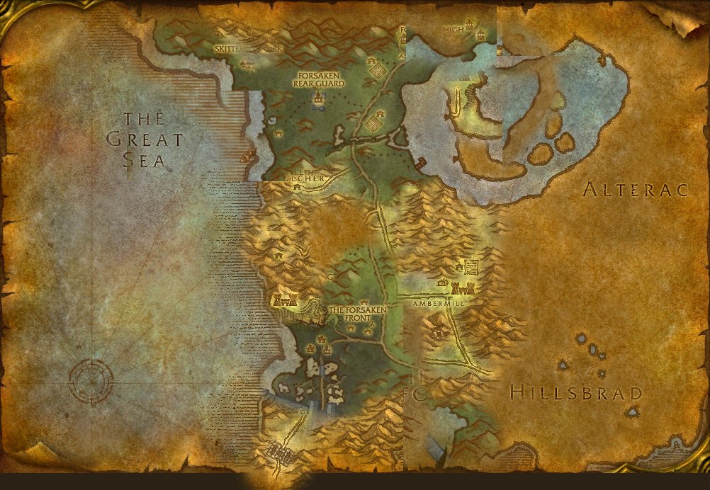 Silverpine Forest map