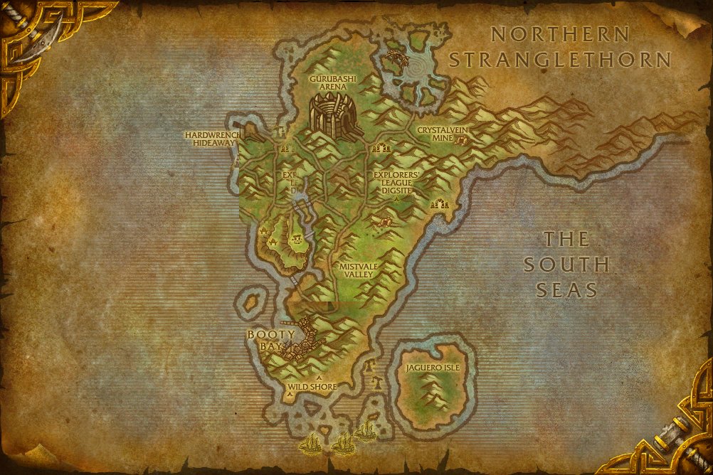 The Cape of Stranglethorn map