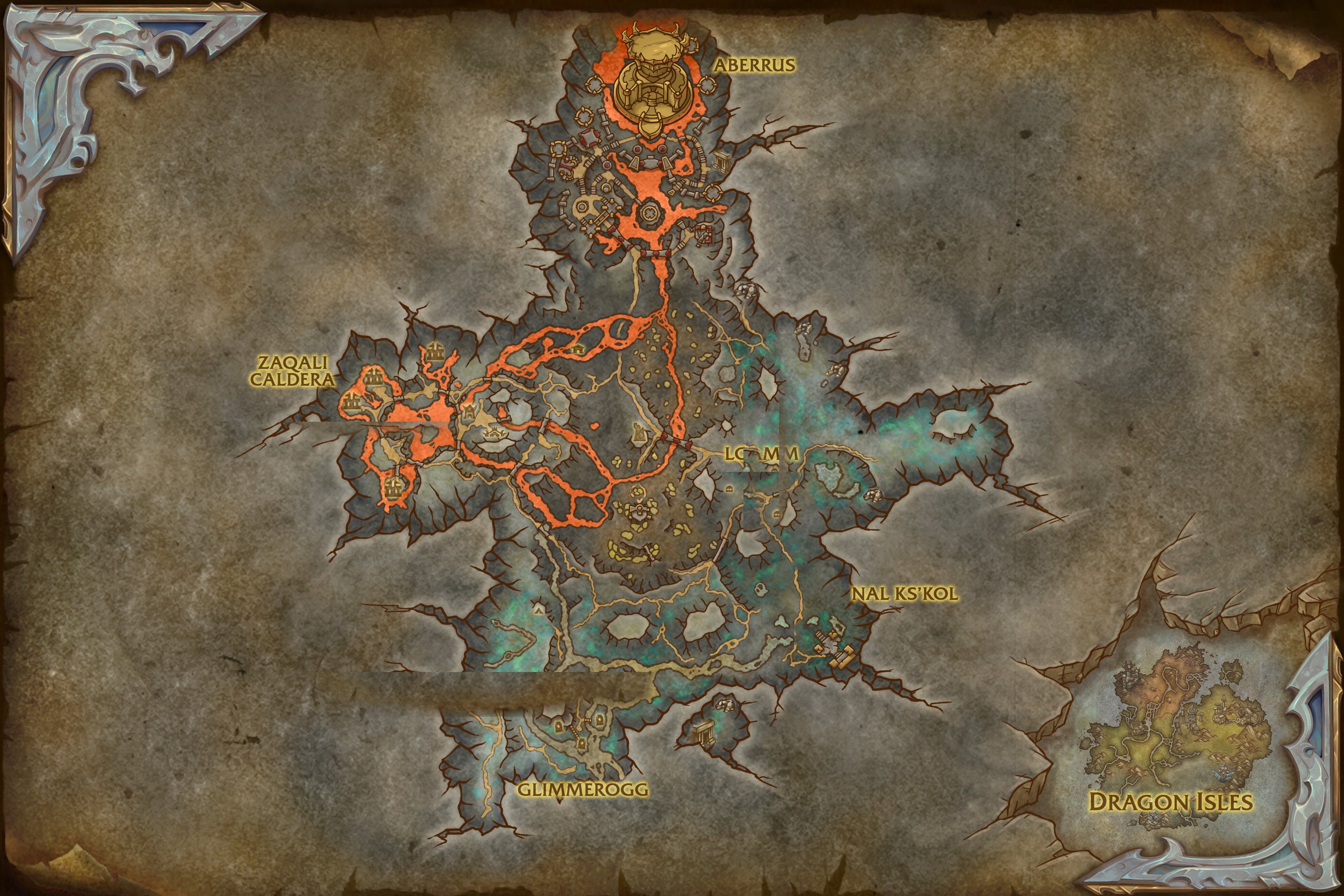 Zaralek Cavern map