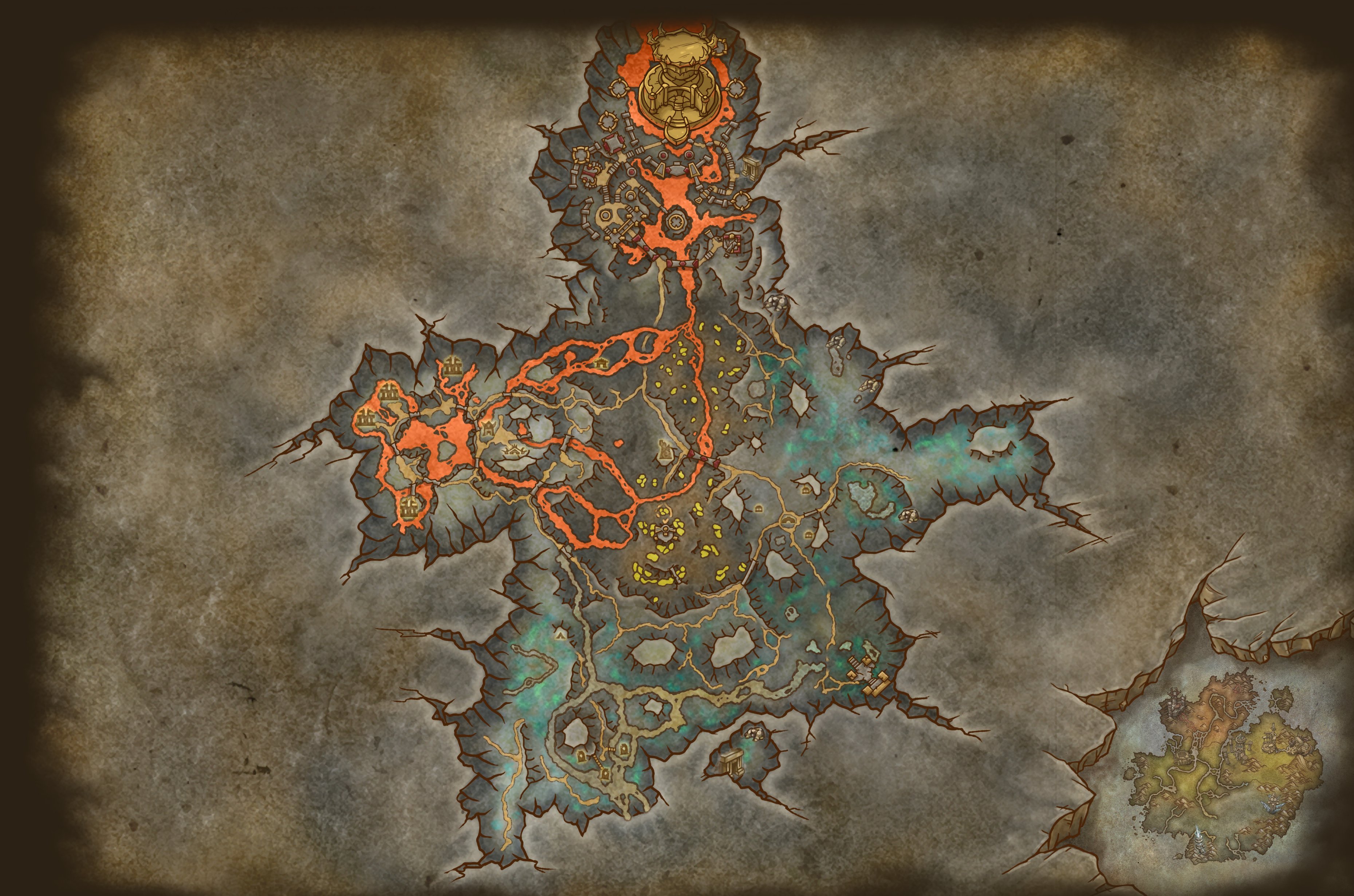 Zaralek Cavern map