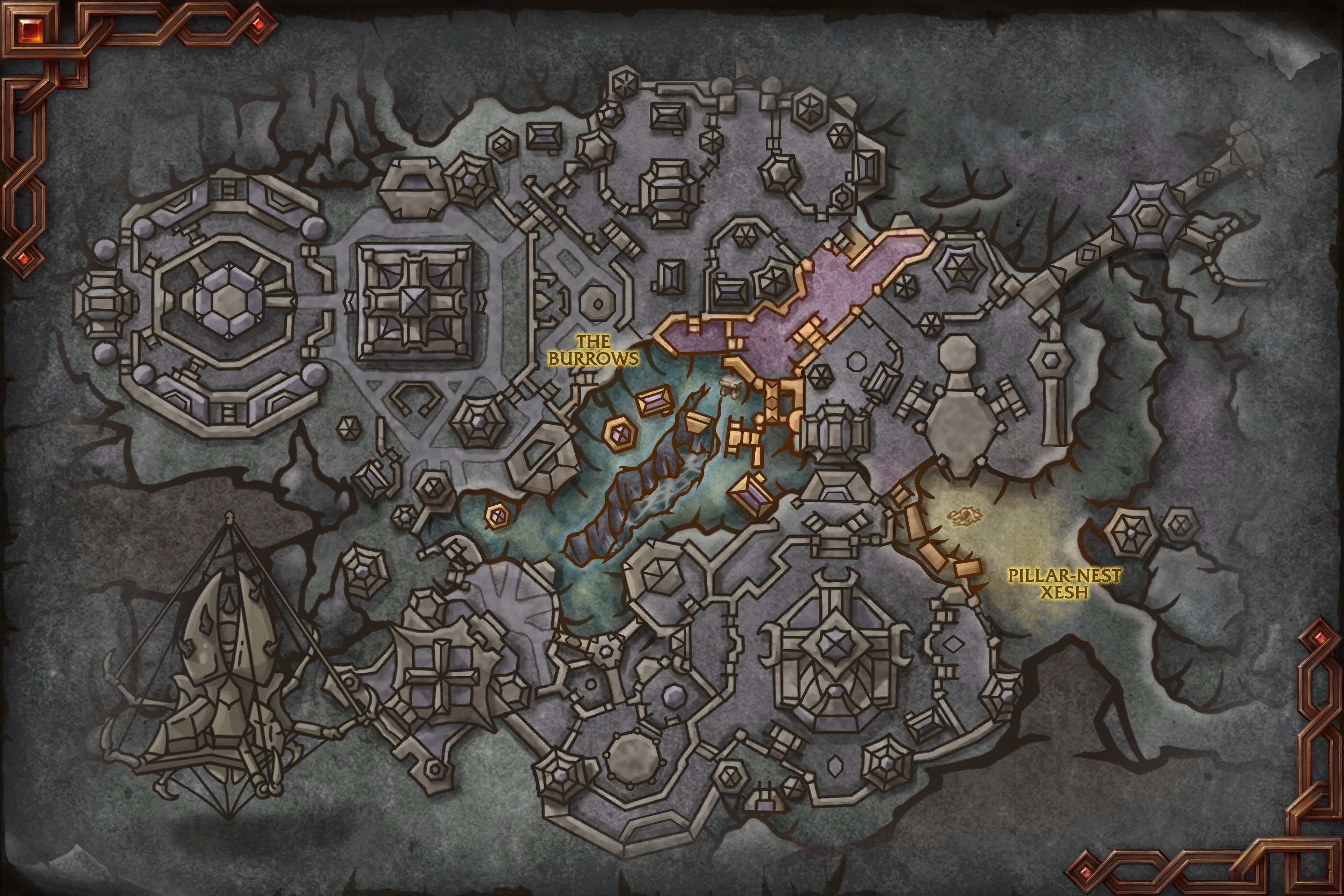City of Threads - Lower map