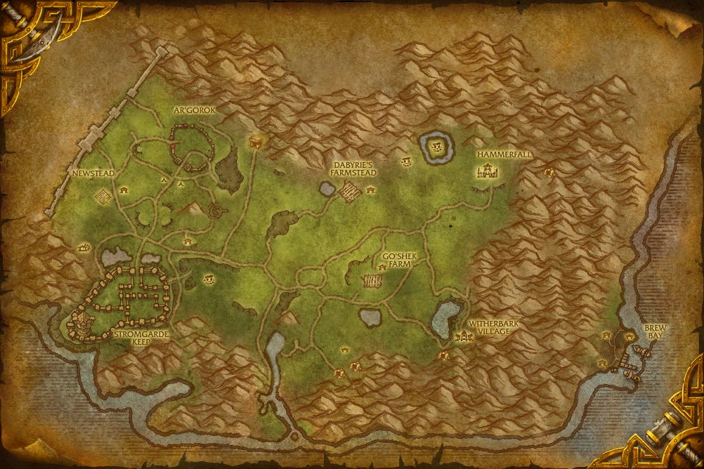 Arathi Highlands map