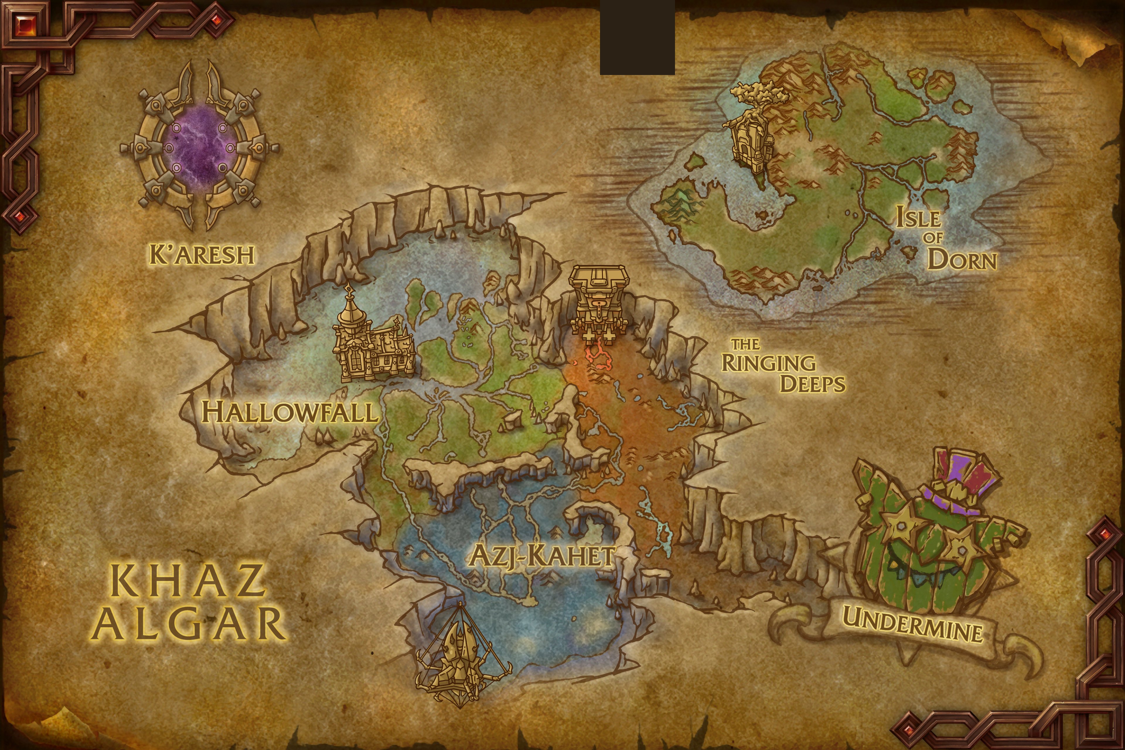 Khaz Algar map