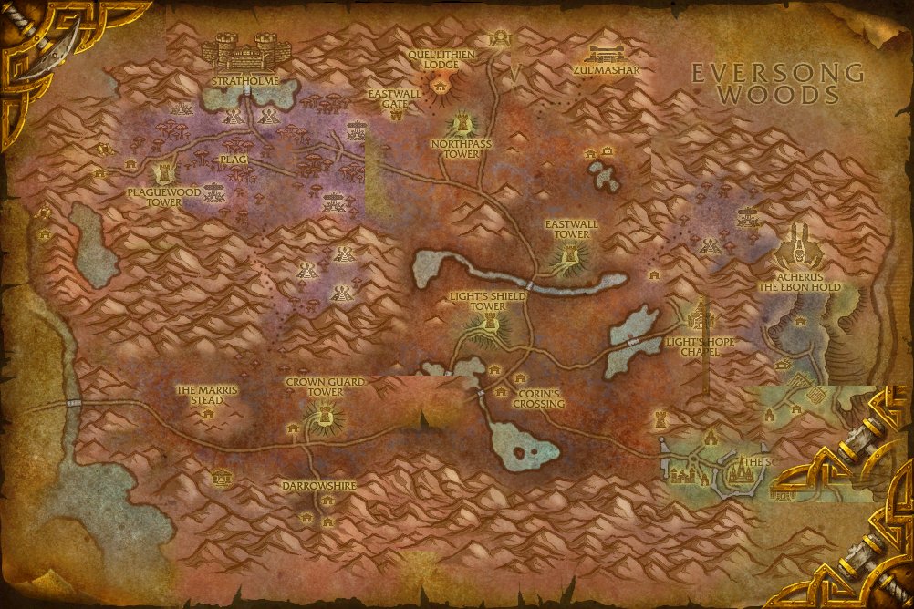 Eastern Plaguelands map