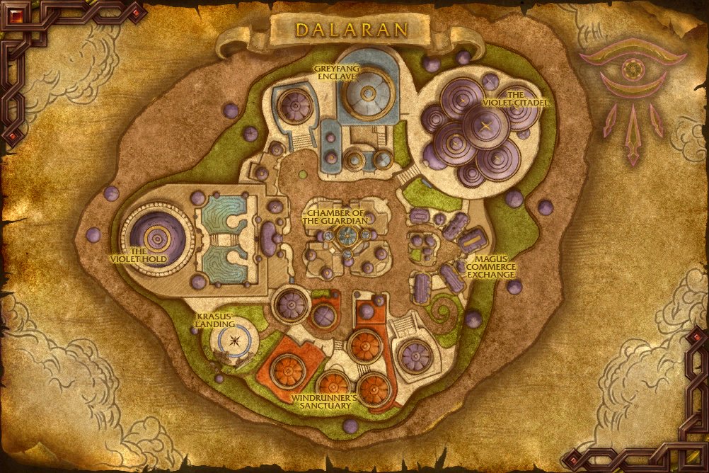 Dalaran map