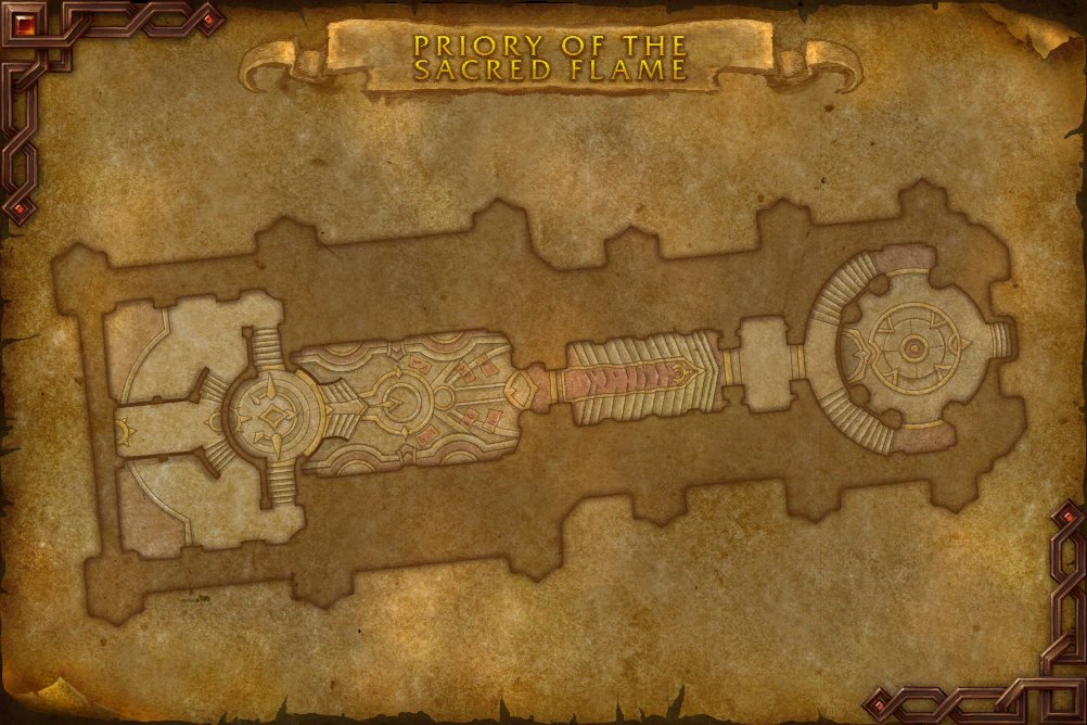Priory of the Sacred Flame map