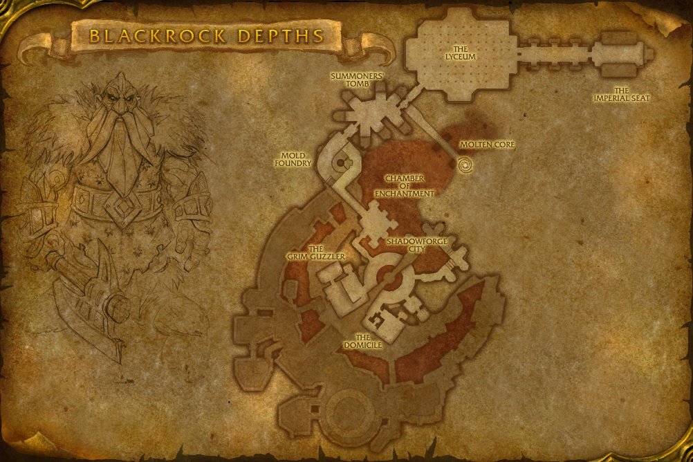 Blackrock Depths map