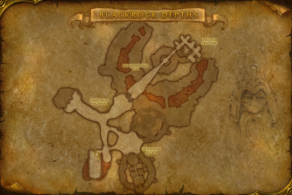 Blackrock Depths map