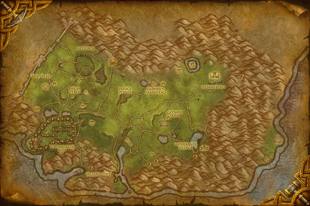 Arathi Highlands map
