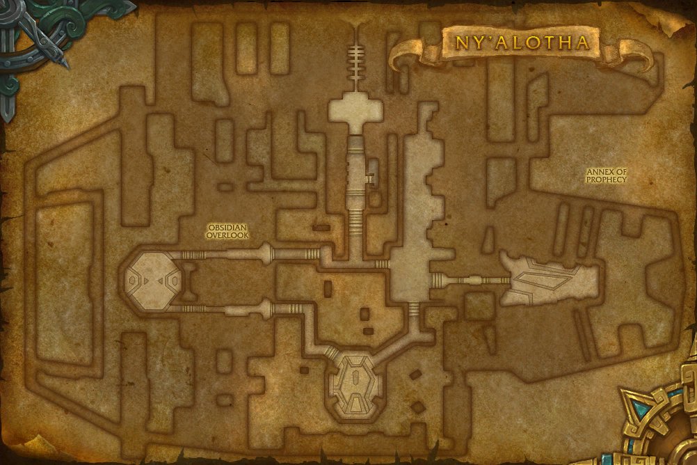Ny'alotha, the Waking City map