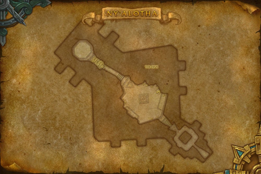 Ny'alotha, the Waking City map