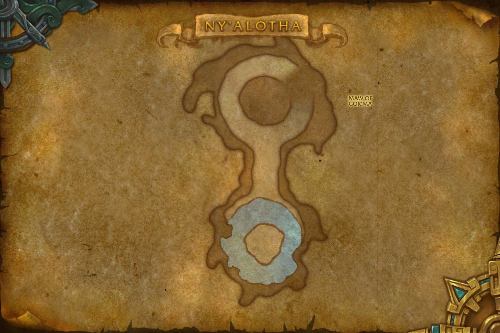 Ny'alotha, the Waking City map