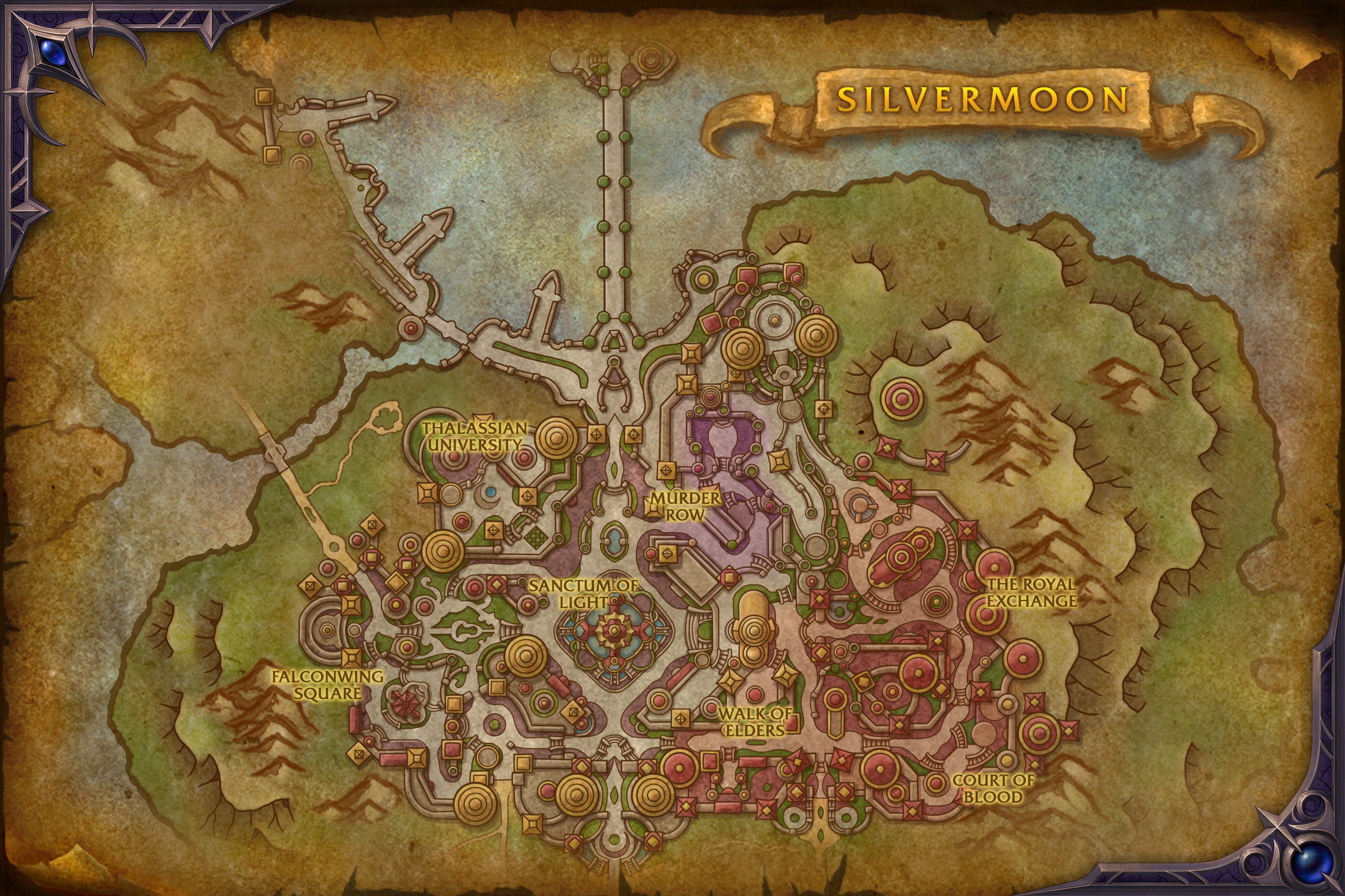 Silvermoon City map