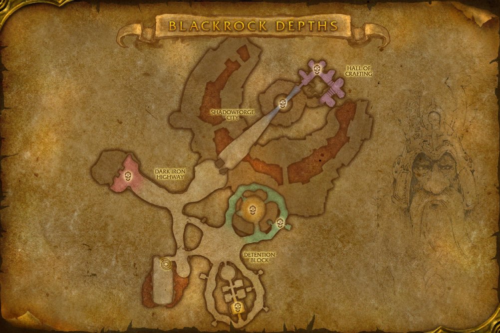 Blackrock Depths map