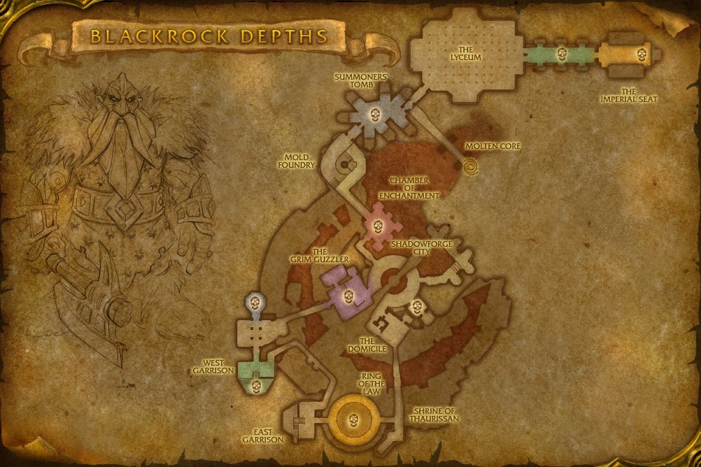 Blackrock Depths map
