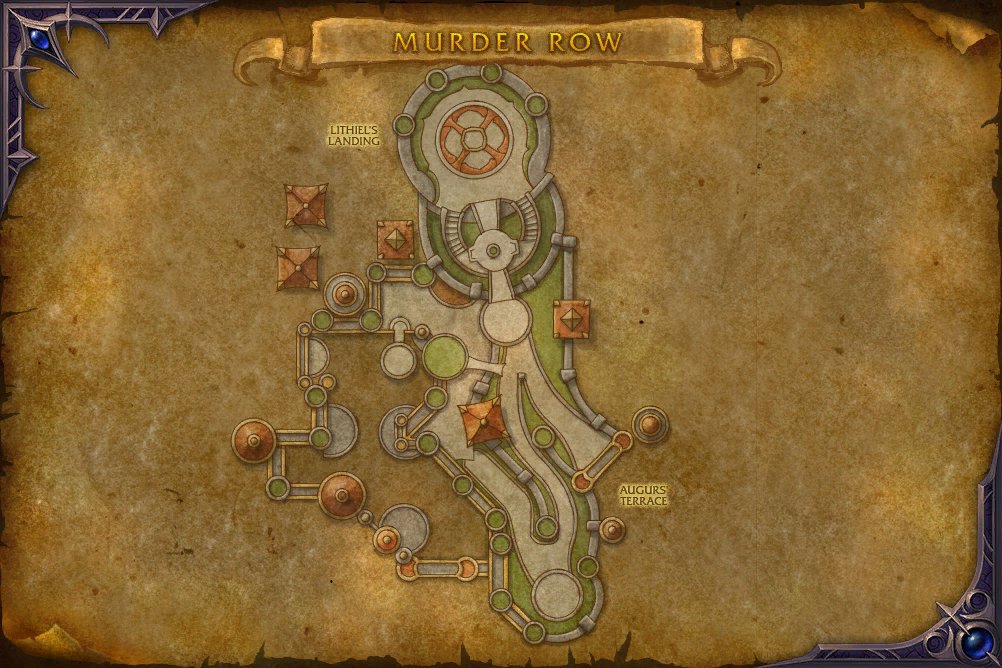 Augurs' Terrace map
