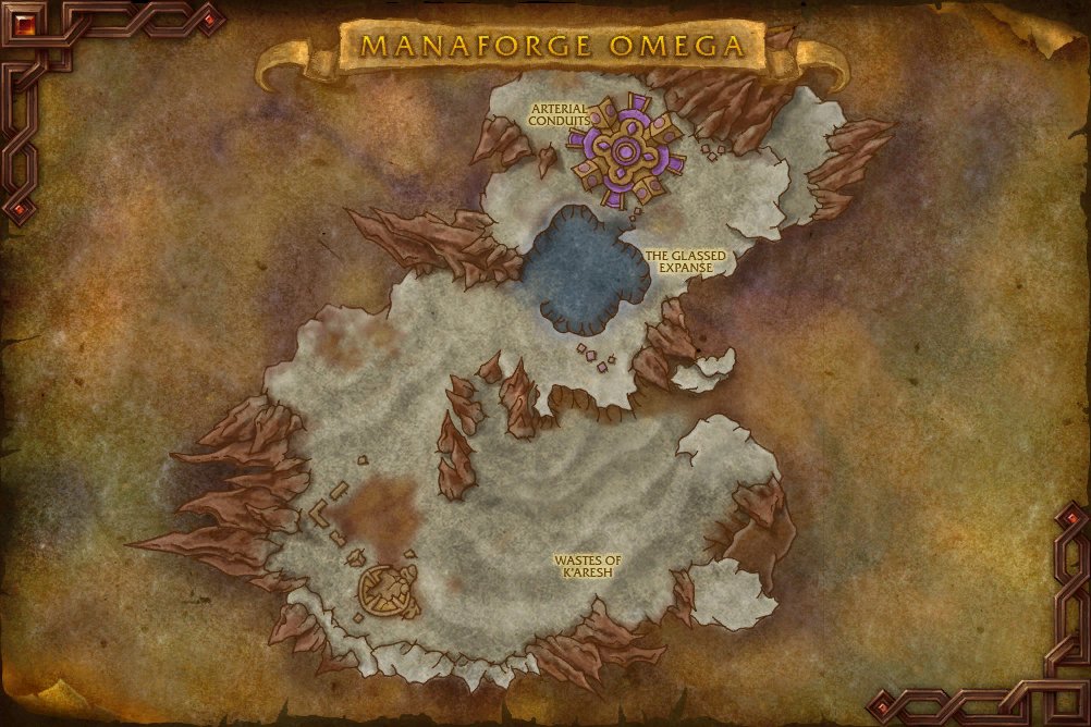 Manaforge Omega map