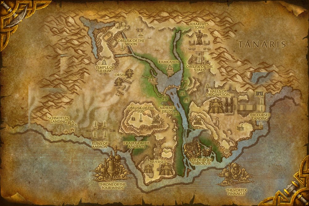 Uldum map