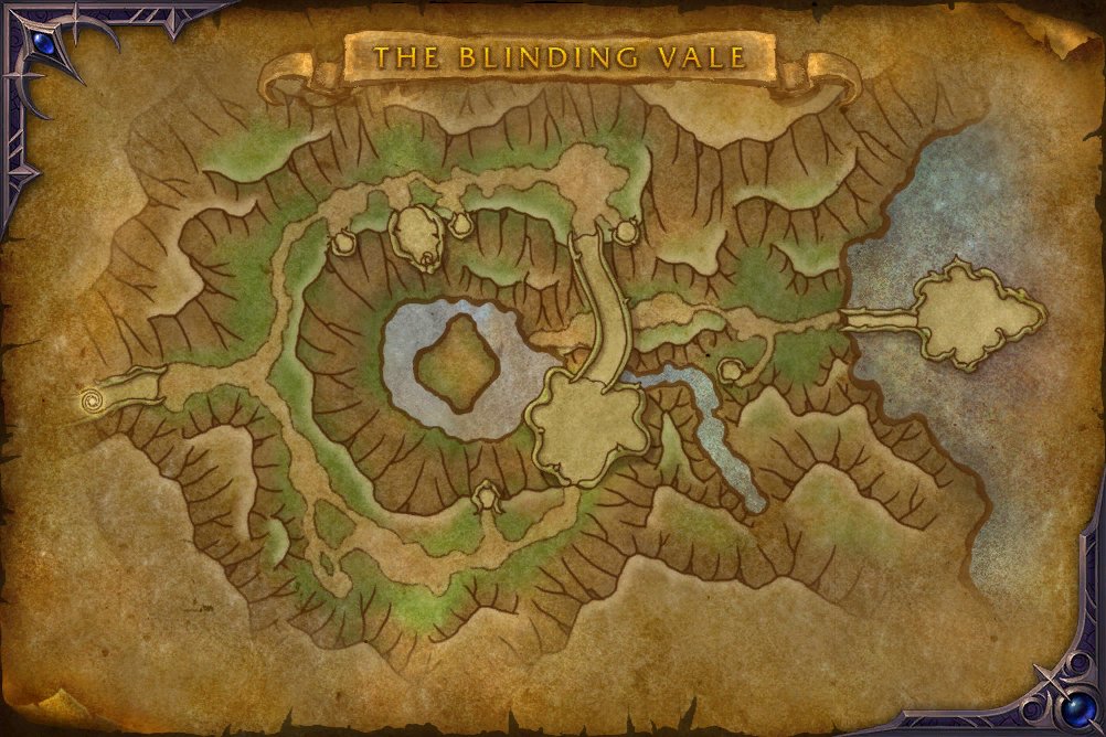 The Blinding Vale map