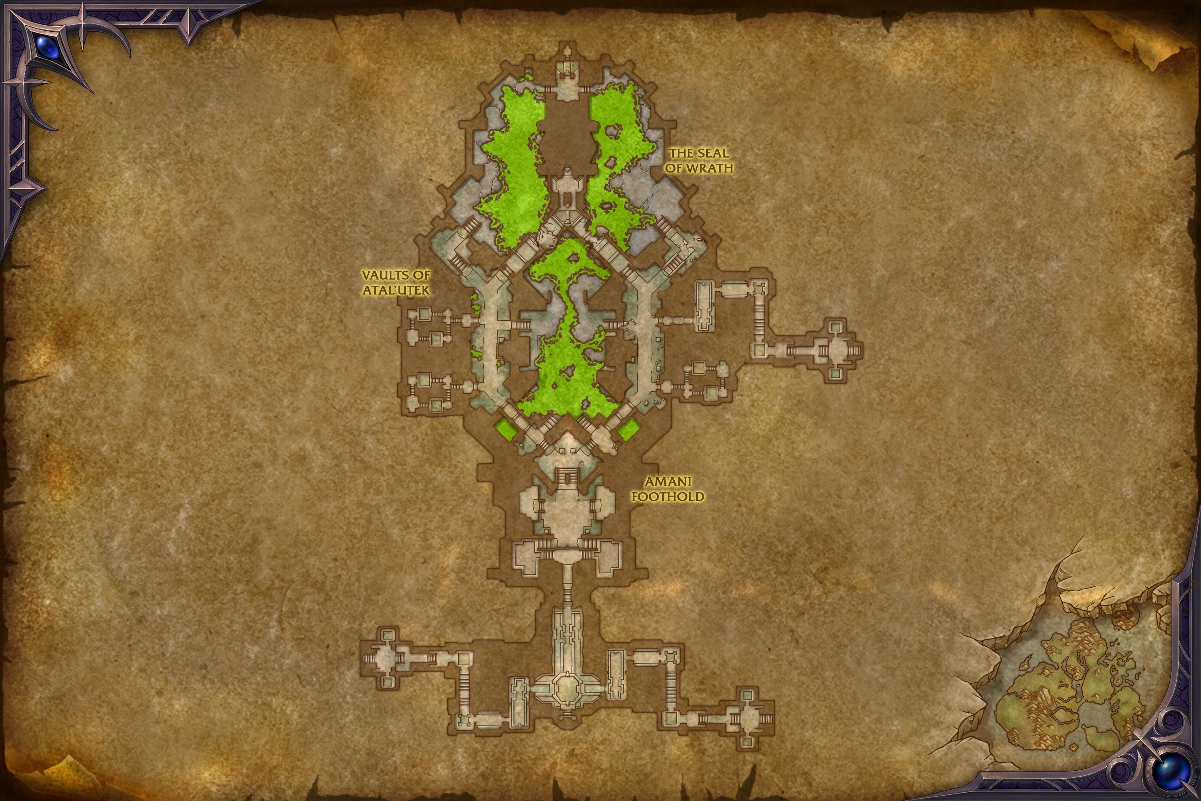 Vaults of Atal'Utek map