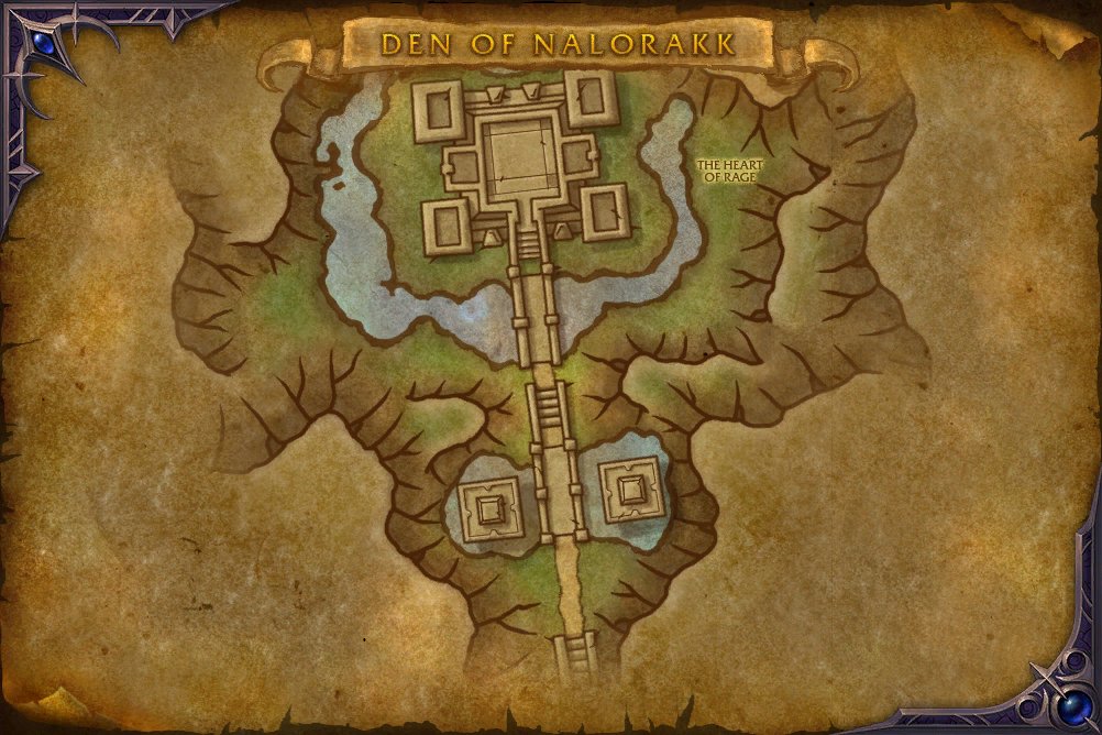 Den of Nalorakk map