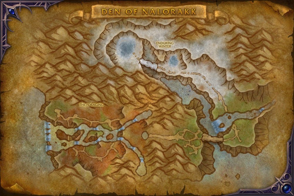 Den of Nalorakk map