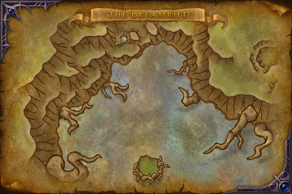 The Dreamrift map