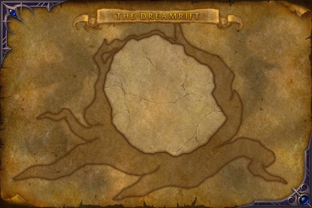 The Dreamrift map