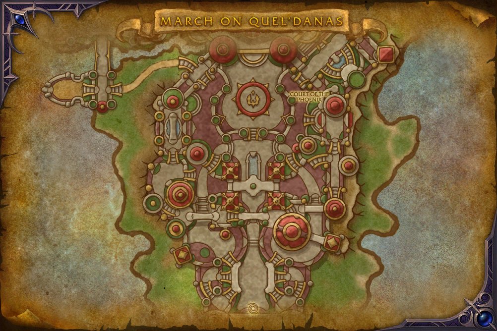 March on Quel'Danas map