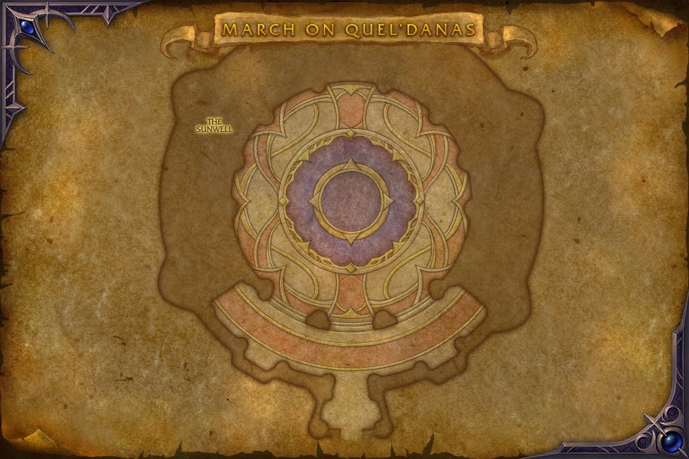 March on Quel'Danas map