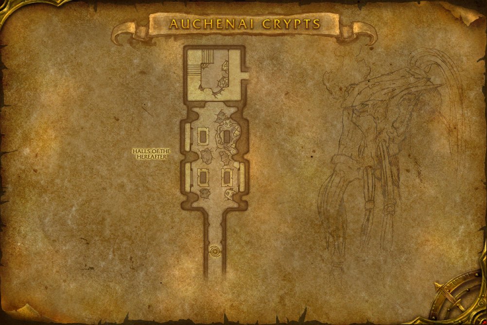 Auchenai Crypts map