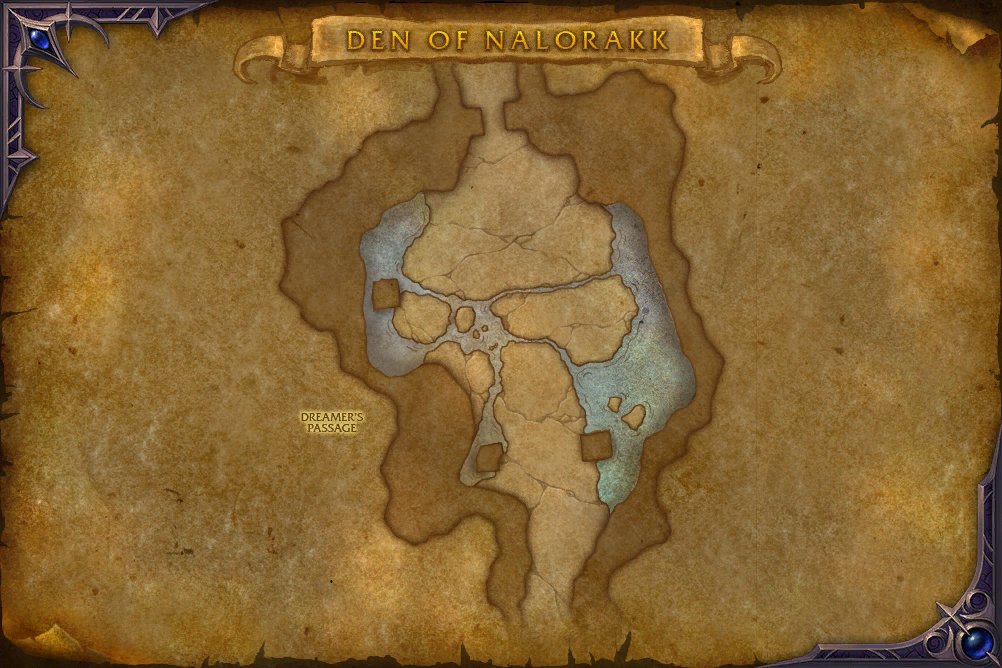 Den of Nalorakk map