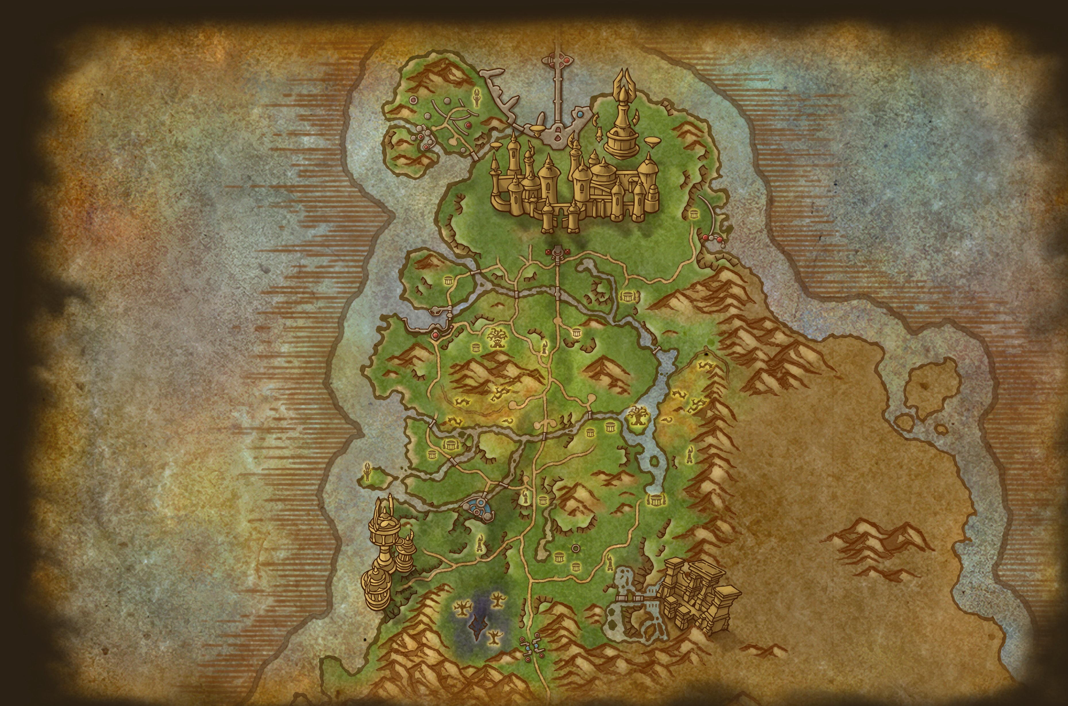 Eversong Woods map
