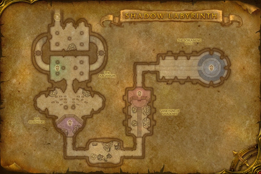 Shadow Labyrinth map
