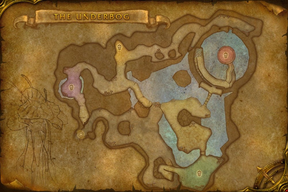 The Underbog map