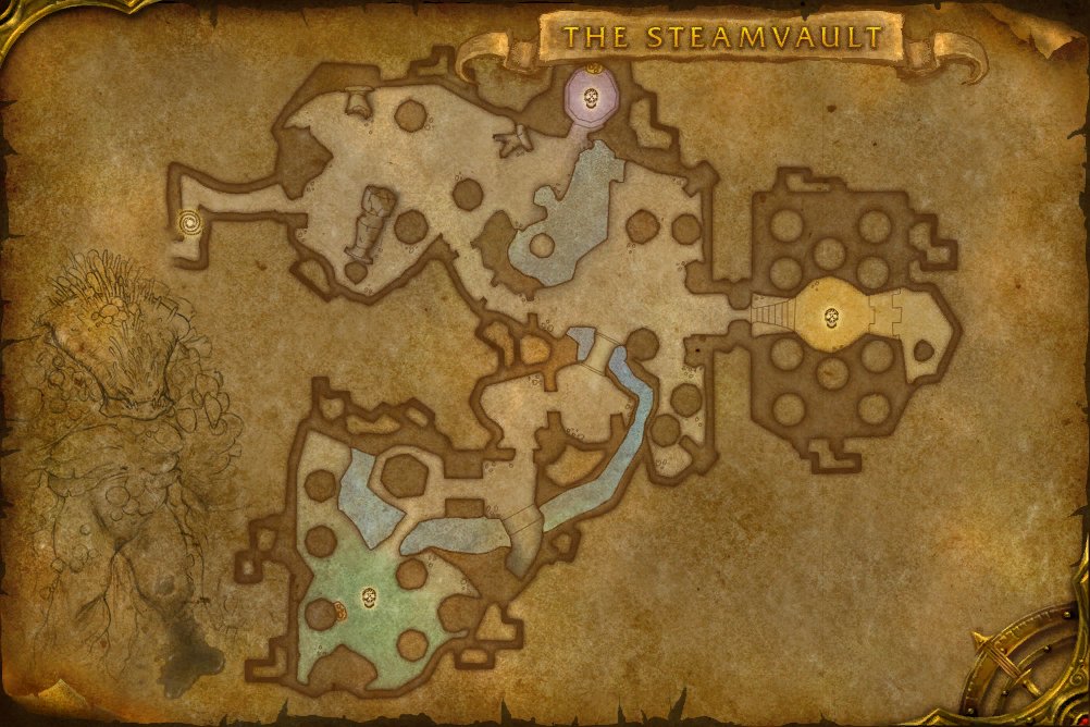 The Steamvault map