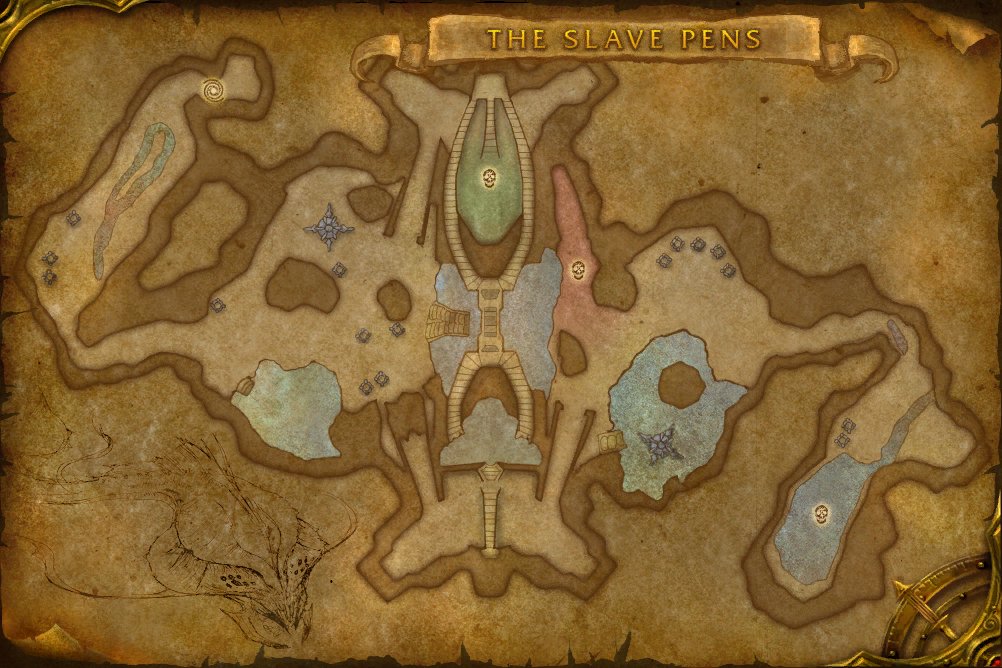 The Slave Pens map
