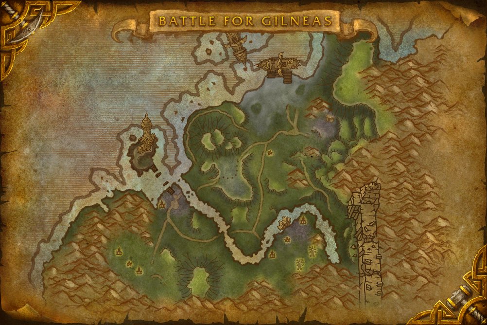 The Battle for Gilneas map