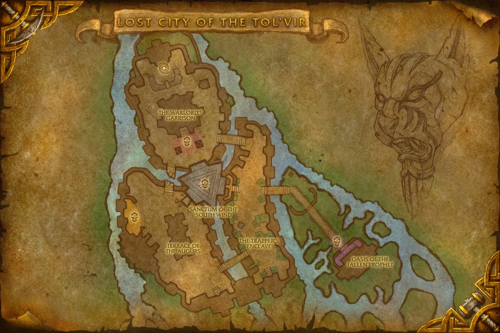 Lost City of the Tol'vir map