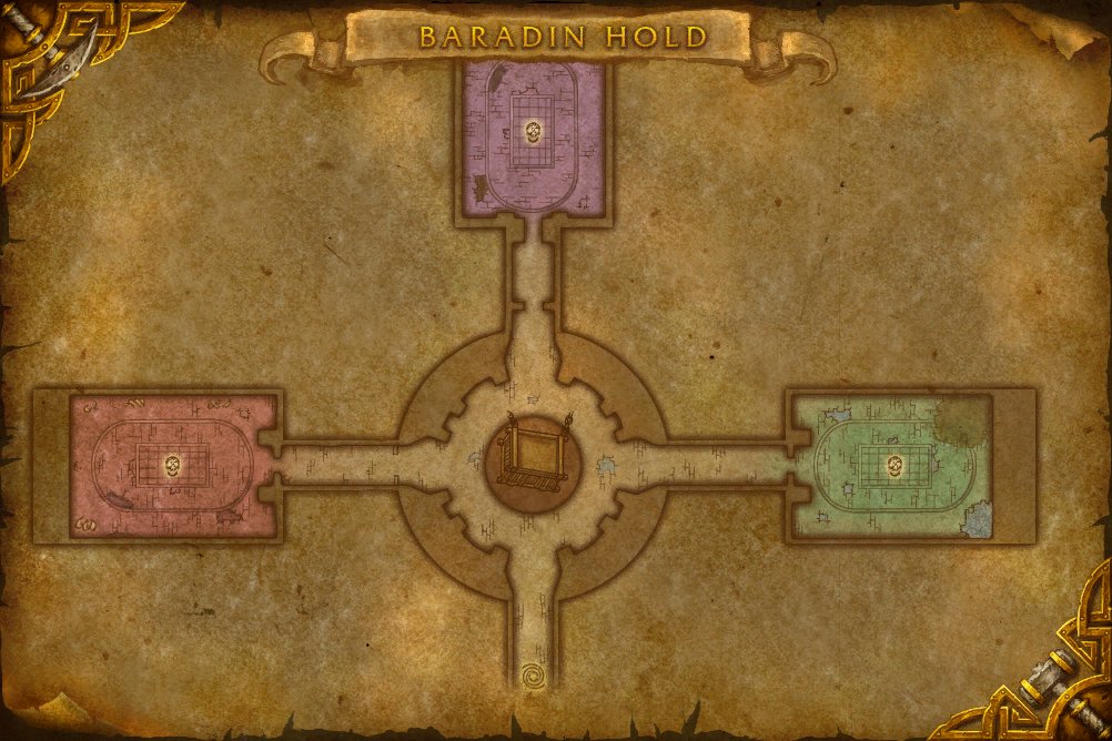 Baradin Hold map