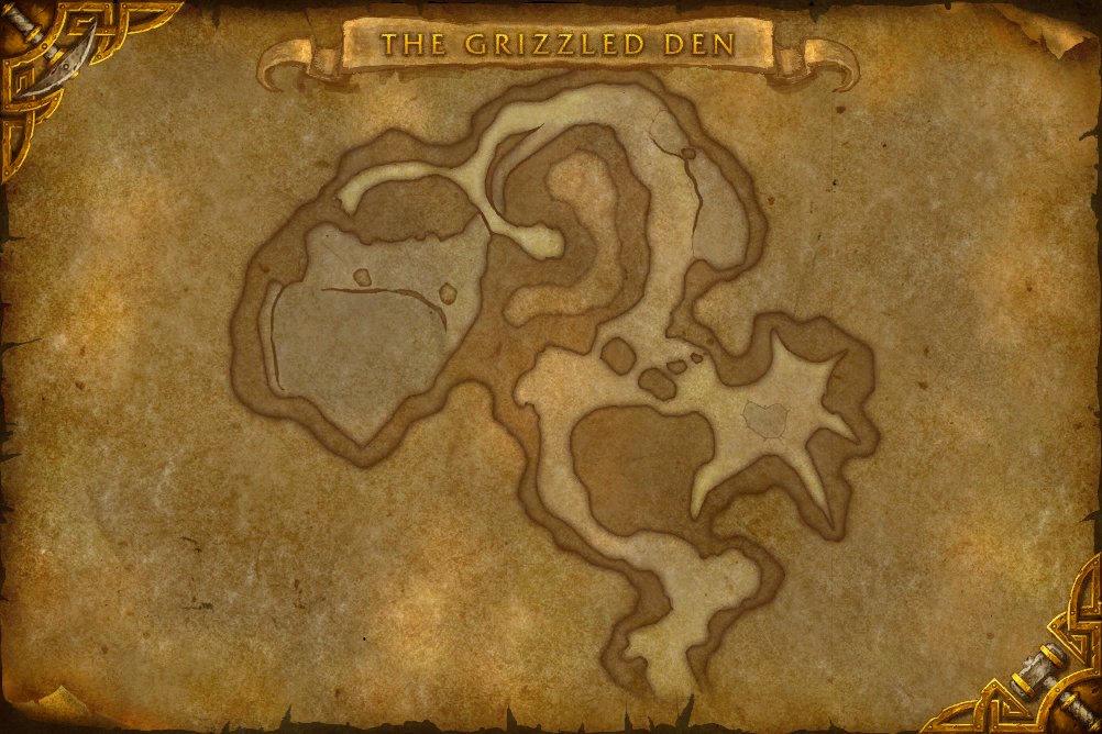 The Grizzled Den map