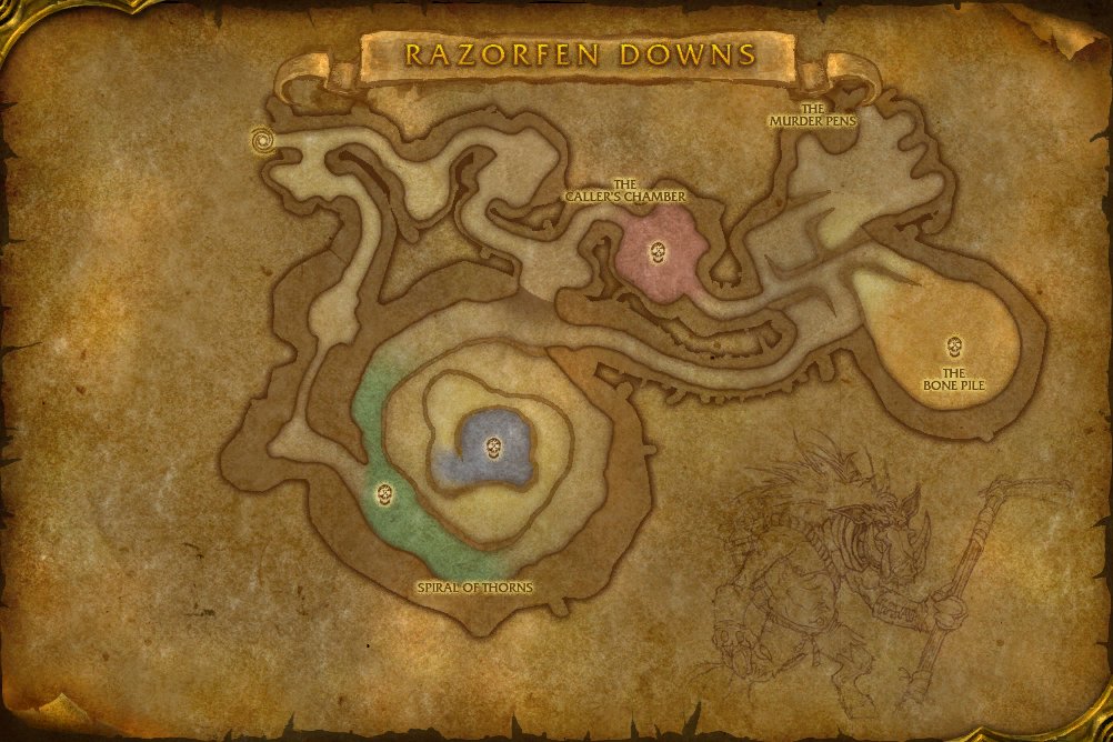 Razorfen Downs map