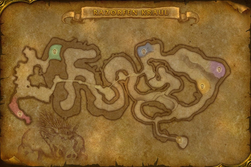 Razorfen Kraul map