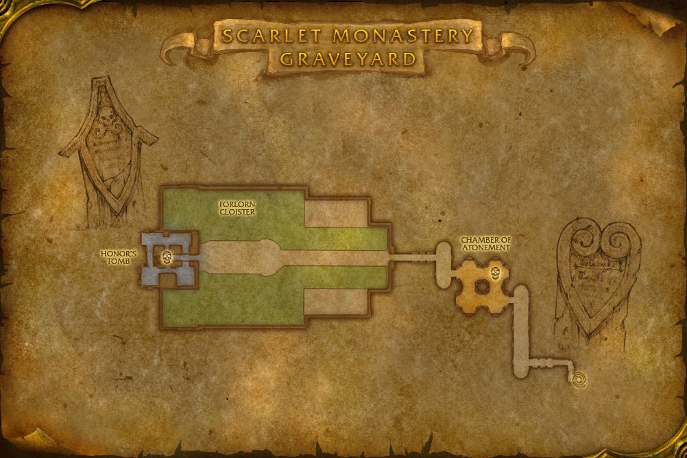 Scarlet Monastery map