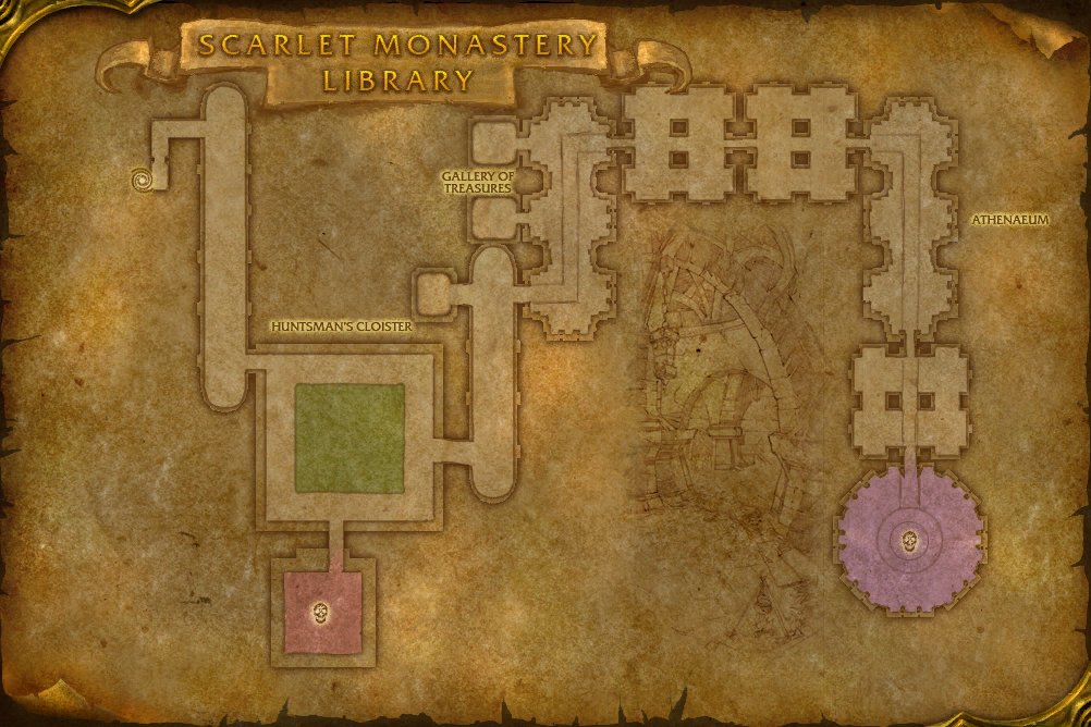 Scarlet Monastery map