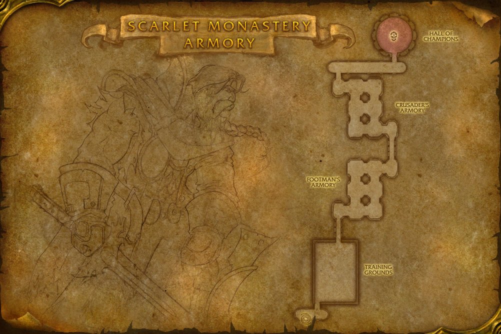 Scarlet Monastery map