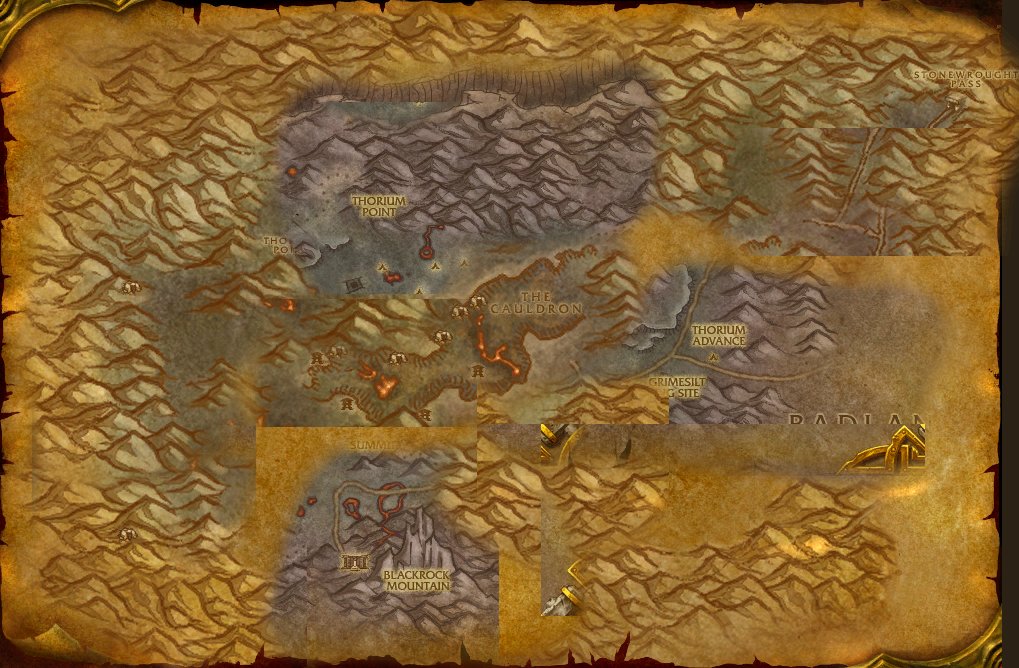 Searing Gorge map